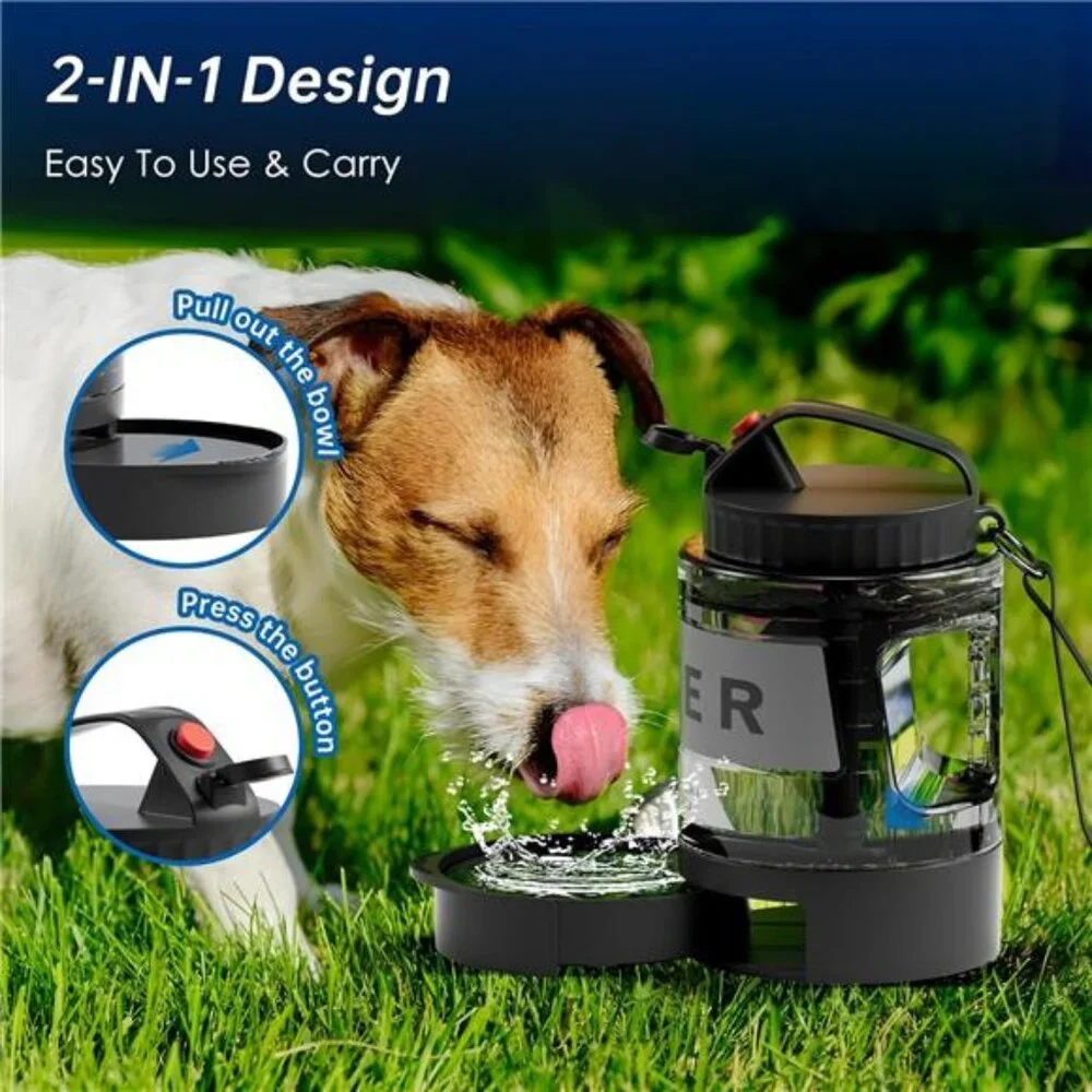 77oz Portable Dog Water Bottle, Camping Essentials, Large Travel Bottle